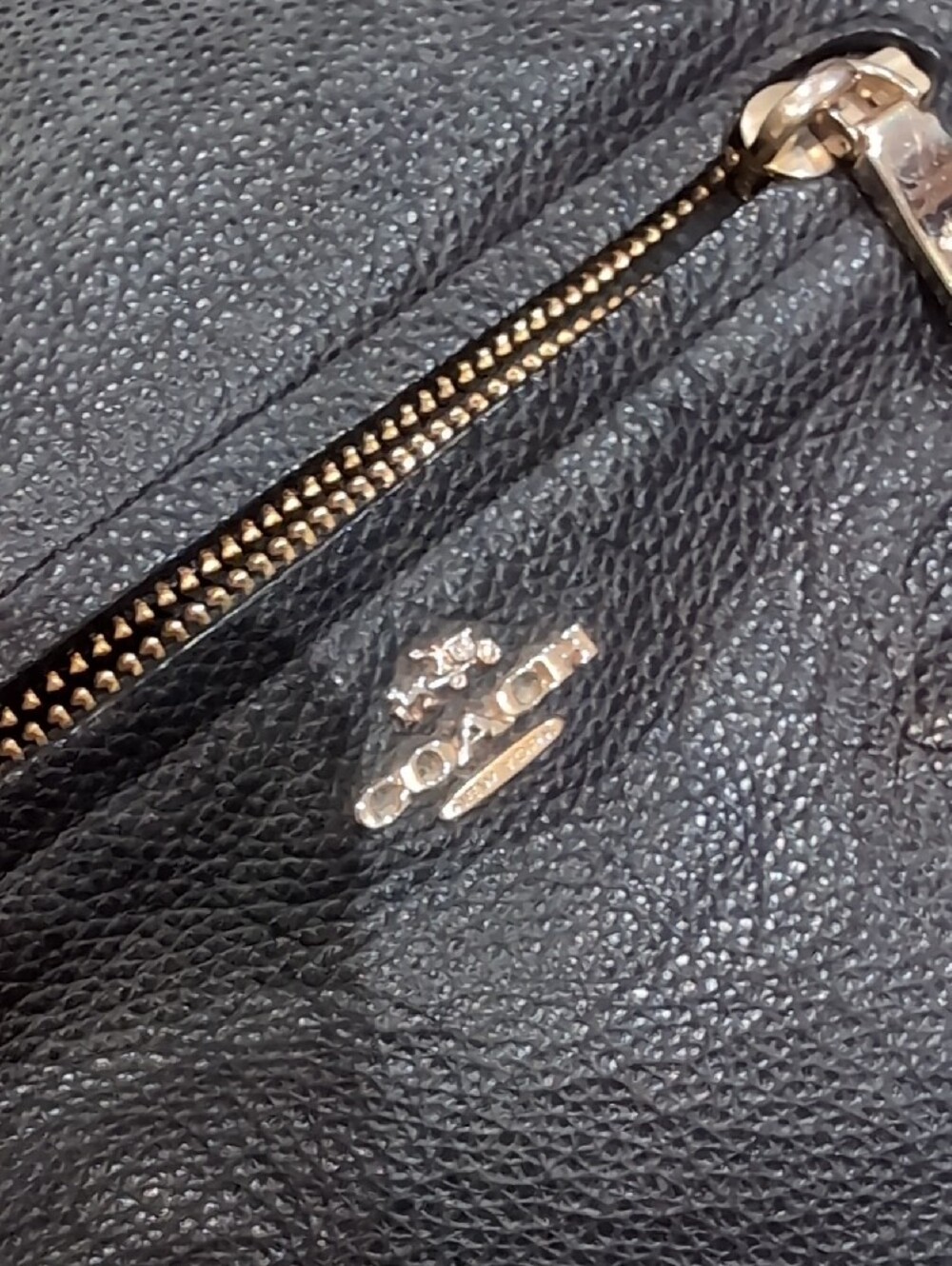 Coach Prairie  Satchel Black Leather Satchel with Gold Hardware - Picture 2 of 4